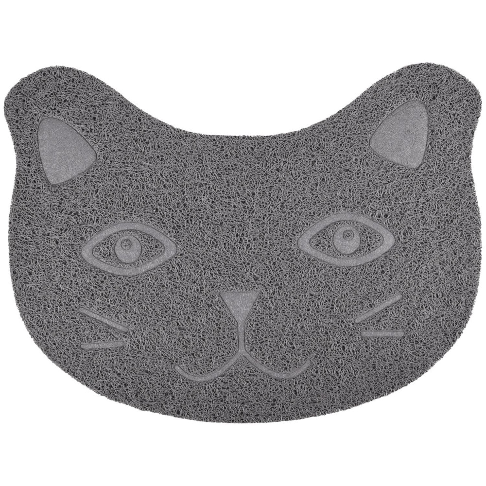animallparadise Tapis Zelda gris 30 x 40 cm pour bac à litière pour chat. accessoire litière