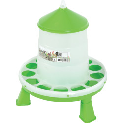 animallparadise Plastic silo feeder with feet, capacity 2 kg, low yard Mangeoire