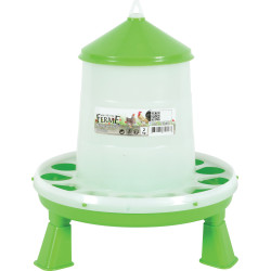 animallparadise Plastic silo feeder with feet, capacity 2 kg, low yard Feeder