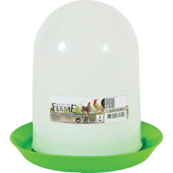 animallparadise Plastic silo feeder, capacity 2 kg, low yard Mangeoire
