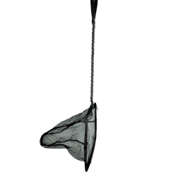 Fishnet preto, malha média, 15 cm x 13 x 40 cm, aquário AP-ZO-376315 rede de aterragem no aquário
