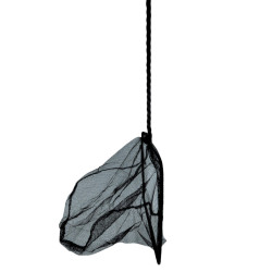 Fishnet preto, malha média, 20 cm x 16 x 53 cm, aquário AP-ZO-376320 rede de aterragem no aquário