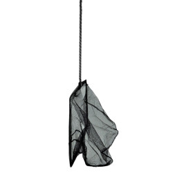 animallparadise Fishnet black, medium mesh, 25 cm x 22 x 55 cm, aquarium aquarium landing net