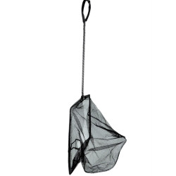 animallparadise Fishnet black, medium mesh, 25 cm x 22 x 55 cm, aquarium aquarium landing net