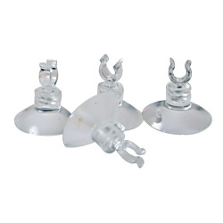 animallparadise 4 Suction cups for air hose ø 6 mm, for aquarium. Piping, valves, taps
