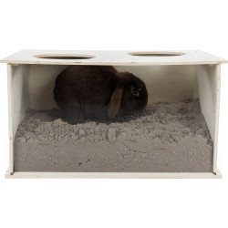 animallparadise Rooting box for rabbits 58 × 30 × 38 cm Litter boxes