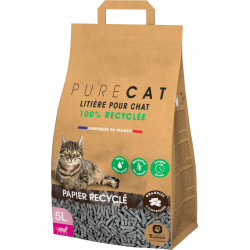 Sprasowany żwirek dla kota w granulkach wykonany w 100% z papieru z recyklingu, 5 litrów AP-ZO-476300 animallparadise