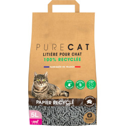 animallparadise Lettiera per gatti compressa in pellet di carta riciclata al 100%, 5 litri AP-ZO-476300 Cucciolata
