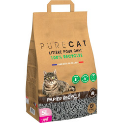 animallparadise Compressed pellet cat litter made of 100% recycled paper, 5 liters Litter