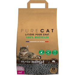 animallparadise Litière granulés compressés en papier 100 % recyclé, 10 litres, pour chat Litiere