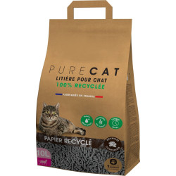 animallparadise Compressed pellet cat litter made of 100% recycled paper, 10 liters Litter