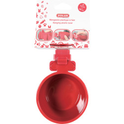 zolux Feeder 300 ml ø 9.5 cm cherry, in plastic for rodents. Bowls, distributors
