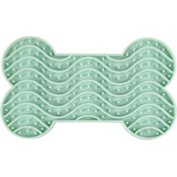 animallparadise YUMMEE licking mat green size S. 15 cm for dog. Food bowl and anti-gobbling mat