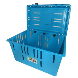 animallparadise Transportbox pet caddy 2 blau, 32 x 51 x 33 cm, für kleine Hunde und Katzen, AP-VA-18585 Transportkäfig