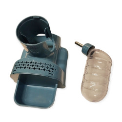 animallparadise Bottiglia d'acqua e ciotola per roditori con nascondiglio. AP-FL-210366 Ciotole, dispenser