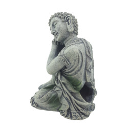 Estátua de Buda sentada ø 10 cm, altura 12 cm, decoração de aquário AP-ZO-352203 Statue