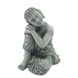 animallparadise Statue bouddha assis ø 10 cm, hauteur 12 cm, décoration aquarium Décoration et autre
