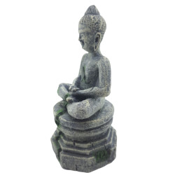 Base da estátua do Buda sentado ø 7,5 cm, altura 16,5 cm, decoração do aquário AP-ZO-352204 Statue