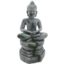 Zittende Boeddha voet ø 7,5 cm, hoogte 16,5 cm, aquarium decoratie animallparadise AP-ZO-352204 Statue