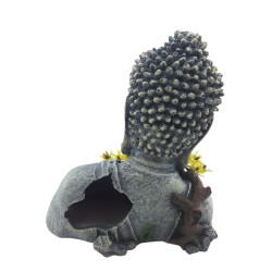 animallparadise Statue bouddha 18 cm, hauteur 19 cm, décoration aquarium Décoration et autre