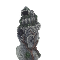 animallparadise Statue Asie Tête, hauteur 12.5 cm, décoration aquarium Décoration et autre