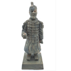 Statuetka chińskiego wojownika Qin 1 L, wysokość 14 cm, dekoracja akwarium AP-ZO-352183 animallparadise