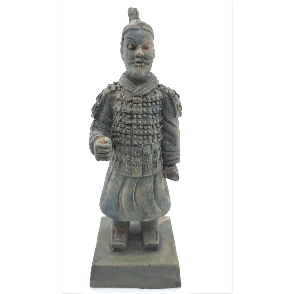 Beeldje Chinese krijger Qin 1 L, hoogte 14 cm, aquarium decoratie animallparadise AP-ZO-352183 Statue