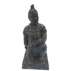 AP-ZO-352184 animallparadise Estatuilla guerrero chino Qin 2 L, altura 11 cm, decoración de acuario Statue