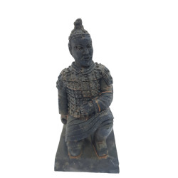 Estatueta guerreiro chinês Qin 2 L, altura 11 cm, decoração de aquário AP-ZO-352184 Statue