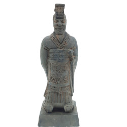 animallparadise Statuette Chinese warrior Qin 3 L, height 14.5 cm, aquarium decoration Statue
