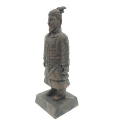 Estatueta guerreiro chinês Qin 4 L, altura 14 cm, decoração de aquário AP-ZO-352186 Statue