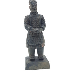 animallparadise Statuette guerrier chinois Qin 5 L, hauteur 14 cm, décoration aquarium Décoration et autre