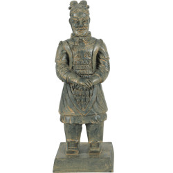 animallparadise Statuette Chinese warrior Qin 5 L, height 14 cm, aquarium decoration Statue