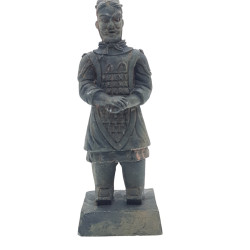 Estatueta guerreiro chinês Qin 5 L, altura 14 cm, decoração de aquário AP-ZO-352187 Statue