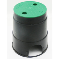 jardiboutique Schachtdeckel für ein Bewässerungsventil, runde Form mit einer Grundfläche von 21 cm und einer Höhe von 23 cm. ...