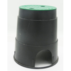 jardiboutique Watering valve manhole, round shape, base 21 cm, height 23 cm. Irrigation manhole