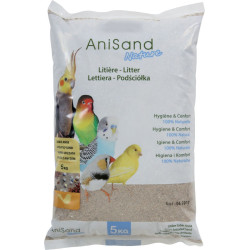 AP-ZO-146337 animallparadise Anisand sand nature Cama para pájaros 5 kg Litière oiseaux