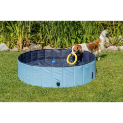 AP-TR-39482 animallparadise Piscina para perros, Tamaño ø 120 × 30 cm Color azul claro Piscina para perros