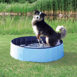 AP-TR-39482 animallparadise Piscina para perros, Tamaño ø 120 × 30 cm Color azul claro Piscina para perros