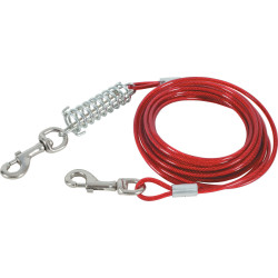 3 meter kabel en veer voor honden animallparadise AP-ZO-403403 Koord en stok