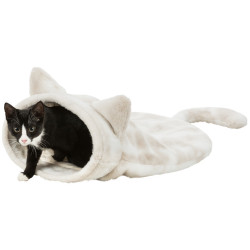 animallparadise copy of Cozy bag Nelli. Dimensions: 34 × 23 × 55 cm Colour: white-taupe. For cats Sleeping
