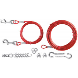 AP-TR-2293 animallparadise Cable de acero con cordón para perros. Cordón y pértiga