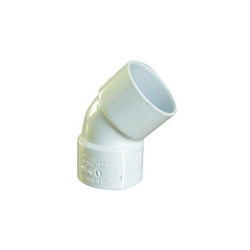 Interplast pvc elbow 45° ff ø 40 white PVC drainage connection
