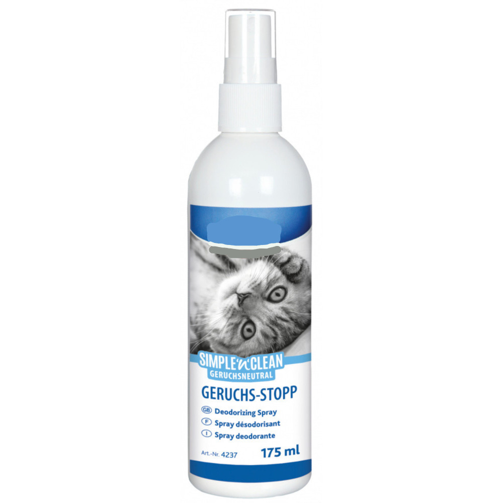 Simple'n'Clean deodorant spray, bevat: 175 ml voor katten animallparadise AP-TR-4237 Deodorant voor kattenbakvulling