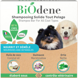 animallparadise Shampooing solide 92 g tout pelage pour chien Shampoing