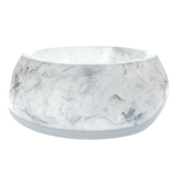 Taça de mármore branco 0,6 litros para cães e gatos AP-VA-18870 Tigela, tigela