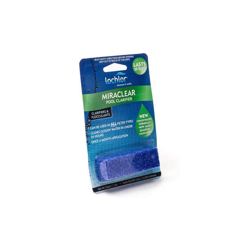 Miraclear kubus 35g- zuiverend zwembad-spa lo-chlor LCC-500-0571 Behandelingsproduct