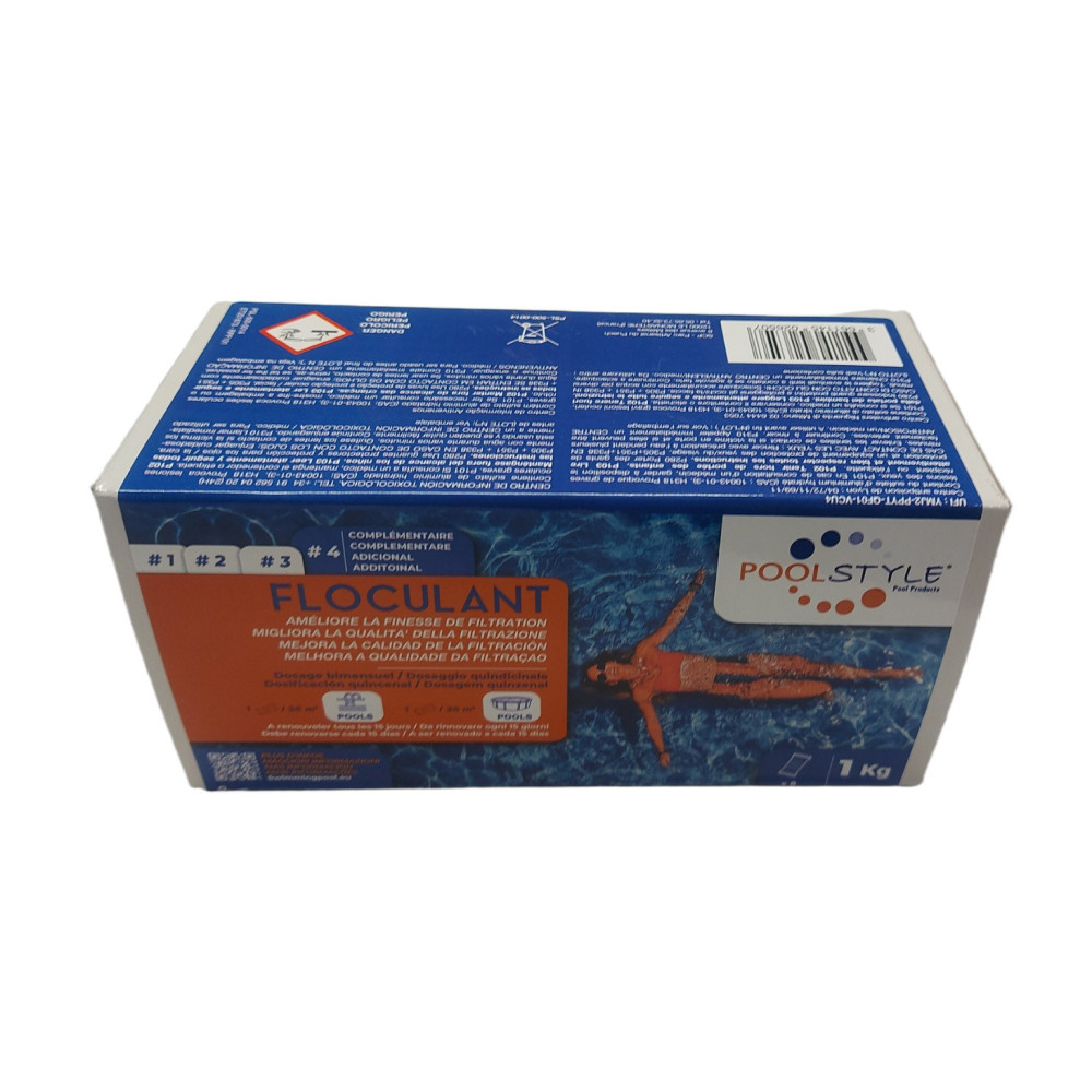 POOLSTYLE Flocculante in calza 1 KG per piscina PSL-500-0014 Flocculante