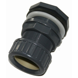 jardiboutique 25 mm PVC wall bushing + clamping nut for pipe ø 25 mm PVC Wall Passage