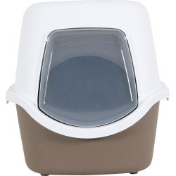 animallparadise Toilette per gatti Cathy con filtro color tortora 40 x 56 x H40 cm AP-ZO-474404 Casa dei servizi igienici